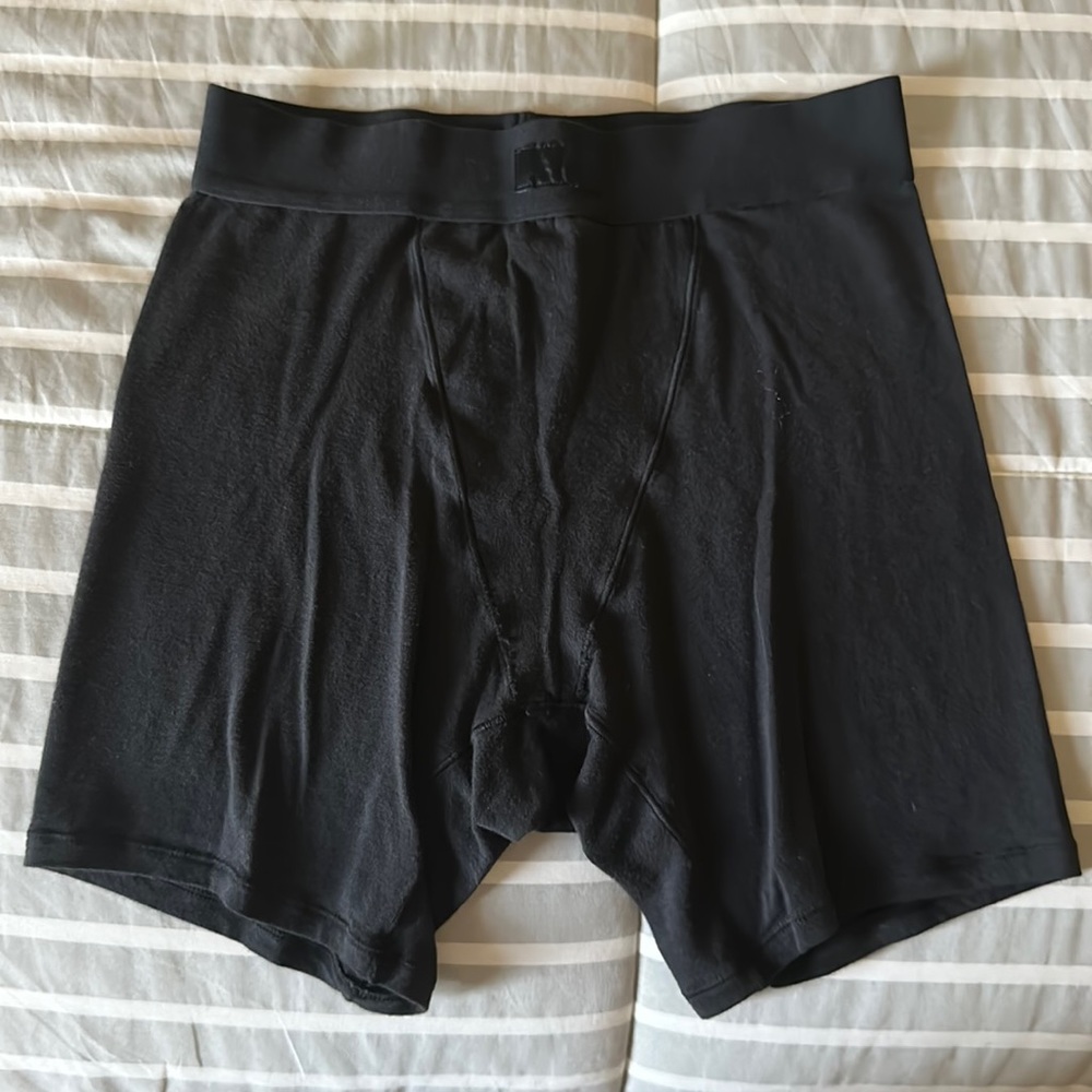 Black skims boyfriend shorts